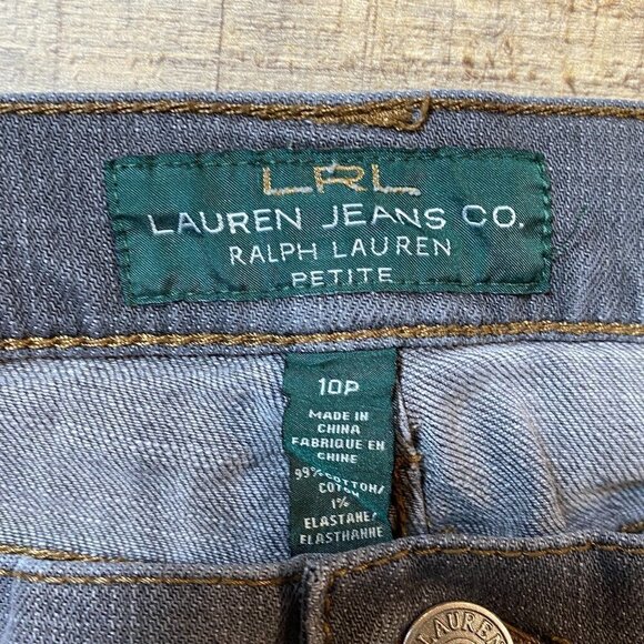 Women's LRL Lauren Straight Leg Jeans size 10P - Picture 3 of 6